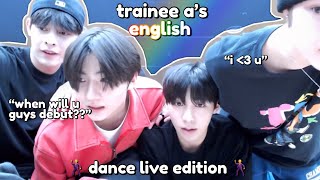 trainee a’s youtube live english time [upl. by Macintosh]