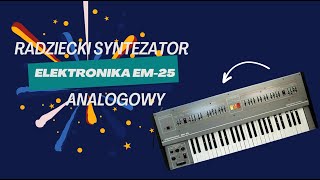 Jak brzmi radziecki syntezator analogowy Elektronika EM25 Recenzja zasada działania naprawa [upl. by Ellesij]