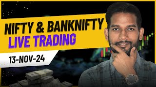 Live Nifty amp Banknifty Options Trading  CEPE Trading  13Nov24 trading [upl. by Rebbecca]