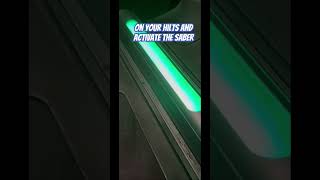 Activating my custom built Lightsaber starwars lightsaber lightsaberaddict disneygalaxysedge [upl. by Llezo]