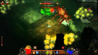 Diablo 3 Spider Queen Araneae Boss Fight HD [upl. by Ahse]