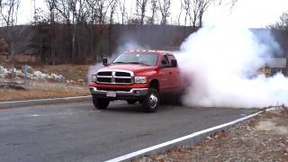 dodge cummins dually burnout [upl. by Sidnak720]