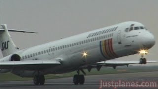 SAS MD80 Tribute with Low Pass [upl. by Ahsercul]