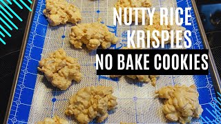 Delicious Nutty Rice Krispies No Bake Cookies [upl. by Repmek]