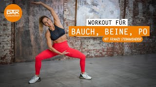 Workout für Bauch Beine Po  fitmitfranzi  DAKGesundheit [upl. by Connors]