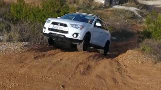 MITSUBISHI ASX OUTLANDER SPORT RVR OFF ROAD TESTS on UNIROYAL RAINSPORT [upl. by Shaylah889]