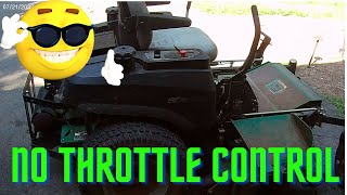 Throttle cable broke zero turn Bobcat mower [upl. by Eelah]