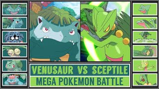 MEGA VENUSAUR vs MEGA SCEPTILE  Mega Pokémon Battle [upl. by Savihc242]