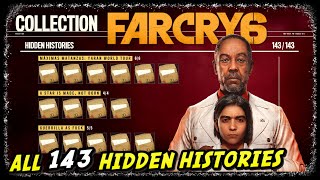 Far Cry 6 All 143 Hidden Histories Locations Hidden Histories [upl. by Berri]