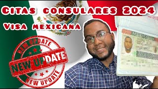 CITA CONSULAR PARA VISA MEXICANA EN 2024  Proceso actualizado  Viajando con Pedro ✈️ [upl. by Nysa644]