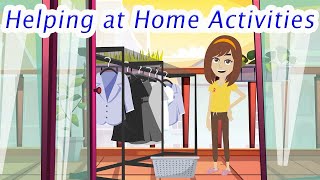 Phrasal Verbs about Helping at Home Activities  English Speaking Course [upl. by Adroj]