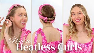 How to do Heatless Curls Tutorial  BEGINNER FRIENDLY [upl. by Erapsag184]