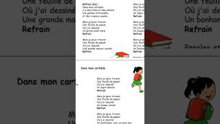 Chanson dans mon cartable [upl. by Yeltneb489]