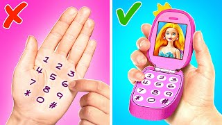 DIY Barbie Phone 📱 Amazing Doll Gadgets amp Fun Crafts You Need to Try✨👸 [upl. by Stone]