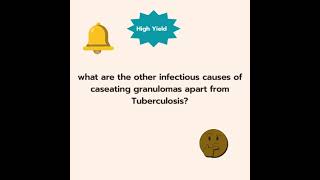 Caseating Granuloma Infectious Causes usmle meded medstudent [upl. by Ylrac]