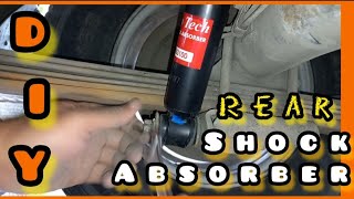 Paano Magpalit ng Rear Shock Absorber ng sasakyan  ðŸ˜ŽDIY How to Replace Rear Shock Absorber  DIY [upl. by Dowdell346]