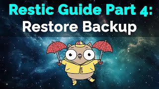 Restic Guide Part 4 Restoring Backup [upl. by Wolfson]