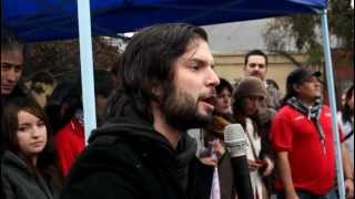 Discurso de Gabriel Boric en el acto de cierre de la marcha del 28 de junio 2011 [upl. by Cadman]