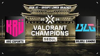 FR KRÜ vs BLG  VALORANT CHAMPIONS SEOUL 2024  Jour 07  Groups Lower Bracket [upl. by Ailemor]