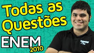 TODAS AS QUESTÕES DE MATEMÁTICA DO ENEM 2010 RESOLVIDAS  Matemática Rio [upl. by Liw]