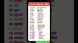 2025 ka calender  calendar 2025 2025 calendar  2025 ka calandar  calendar  All festival 2025 [upl. by Idnil808]