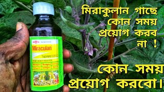 মিরাকুলানmiraculan গাছে কখন প্রয়োগ করবো না আর কখন গাছে প্রয়োগ করবো। [upl. by Floridia]