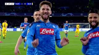 GOAL MERTENS NAPOLI  BARCELONA 10 [upl. by Nerrat83]