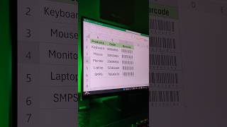 Excel Barcode Generate in just 5 Seconds excel exceltips pc viral reels shorts [upl. by Enellek]