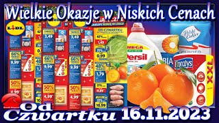 Lidl Nowa Gazetka Promocyjna od Czwartku 16112023 Najlepsze Okazje W Niskich Cenach [upl. by Atinhoj]