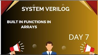 SYSTEM VERILOG COMPLETE COURSE  DAY 7 [upl. by Mccandless]