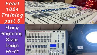 Mini Pearl 1024 Dmx Controller Training part 3 Sharpy Programing Rec Stage [upl. by Achorn744]