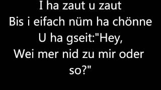 Züri West  I schänke dr mis Härz LYRICS [upl. by Cirdet]