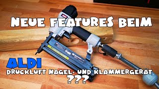 Aldi  Duro Druckluftwerkzeug Nagel und Klammergerät Tacker SF5040E [upl. by Dimond855]