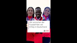 Von der LeichtathletikDelegation an die FussballNati Hopp Schwiiz  UBS Athletics [upl. by Anaej174]