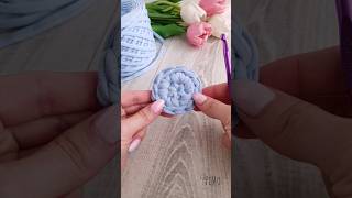 Jak połączyć rząd w kółku ściegiem tkanym 👍🧶 crochet roundbag szydełkowanie [upl. by Rogers]