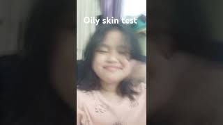 Oily skint test shortvideo [upl. by Adil689]