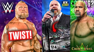 New TWIST In Brock Lesnar WWE RETURN WWE New STAGES COMING  Goldberg Crown Jewel  WWE News [upl. by Atalaya721]