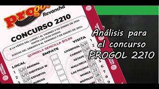 Progol 2210  Análisis completo [upl. by Oicnecserc267]