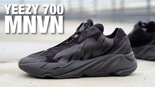 Adidas YEEZY 700 MNVN Triple Black REVIEW amp On Feet [upl. by Jonati]