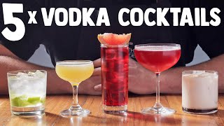 5 x Easy Vodka Cocktails part 1 [upl. by Love]