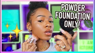 Flawless POWDER FOUNDATION Routine Full Coverage  How To Find the Perfect Foundation for YOU [upl. by Bendicty878]