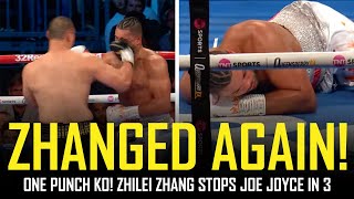 😱 ZHANG KOS JOE JOYCE WITH ONE PUNCH CHINESE POWER POST FIGHT REVIEW NO FOOTAGE 😱 [upl. by Crocker]