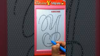 How to write alphabet y in calligraphy shorts youtubeshorts aasakooda [upl. by Alena844]