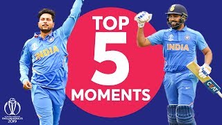 Rohit Kuldeep  India v Pakistan  Top 5 Moments  ICC Cricket World Cup 2019 [upl. by Anneis]