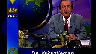 Jaren 90 Reclame  RTL4 Leader Vakantieman Frits Bom [upl. by Ymmor]