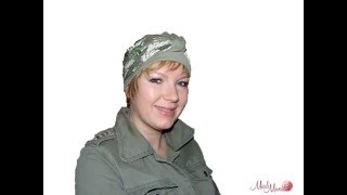 Alopecia Chemo How to wear a Buff® Demo MediMundo trendy Headwear Chemo Alopecia [upl. by Guglielmo]