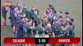 RUGBY REPORT amp ACTION  SELKIRK v HAWICK  3224  PREMIERSHIP [upl. by Juan566]