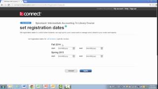 CONNECT QUICK TIPS How to Set Registration Dates [upl. by Elisee]