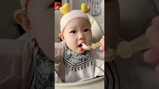 Baby mukbang food mỗi ngày 1 gói siro giúp con ngon miệng shorts shortvideo [upl. by Yenaiv137]