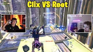 Clix VS Reet 2v2 TOXIC Fights w Peterbot amp Bucke [upl. by Aubarta]